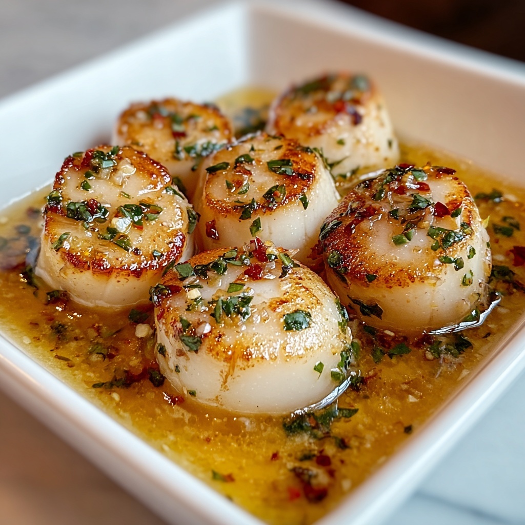 Garlic Butter Baked Scallops Recipe - Recipe Image