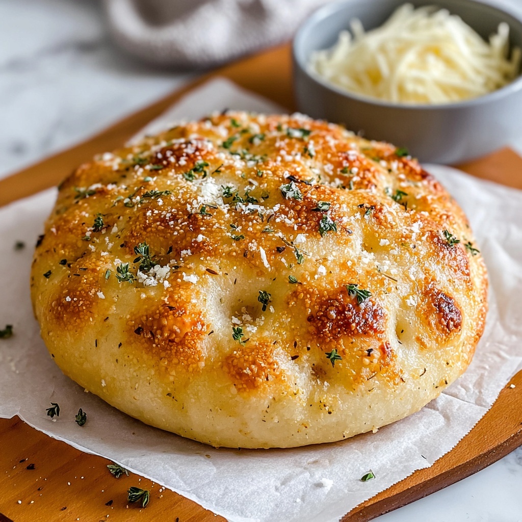 Garlic Parmesan Focaccia Bread Recipe - Recipe Image