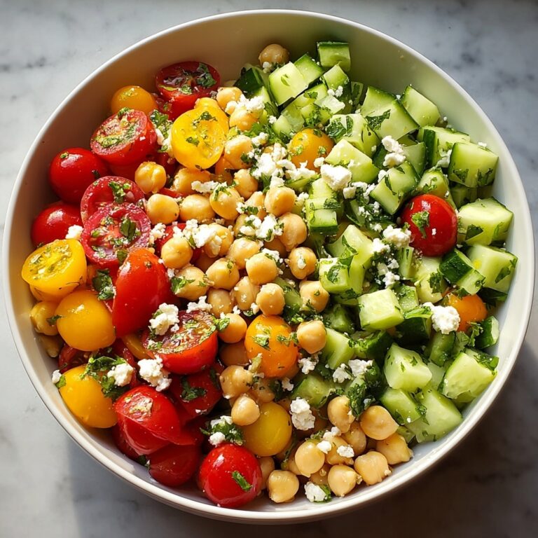 Mediterranean Chickpea Salad with Lemon Vinaigrette Recipe