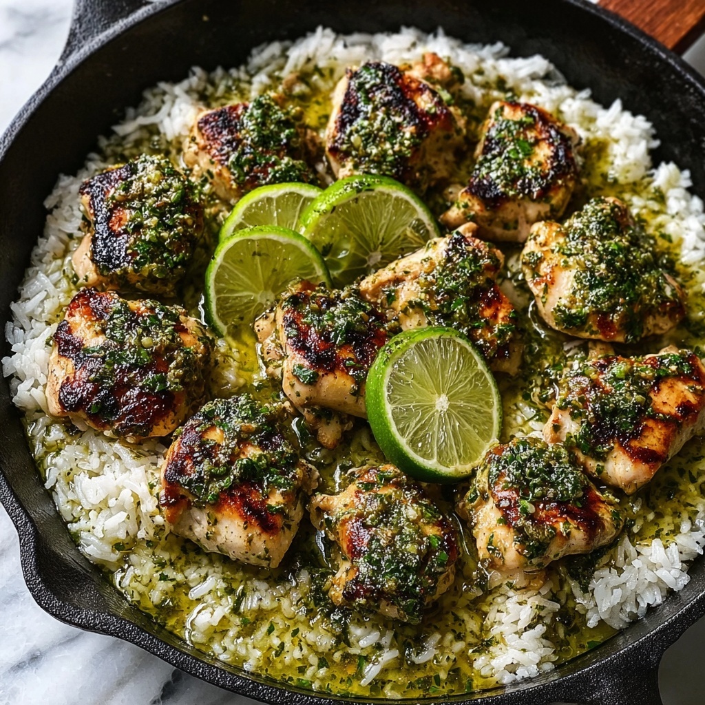 Salsa Verde Chicken & Rice Skillet Recipe - Recipe Image