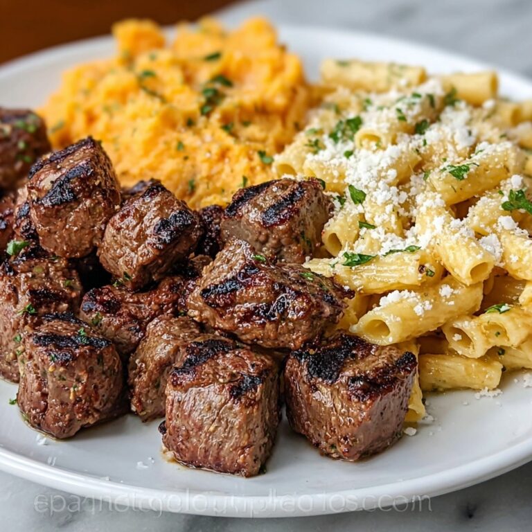 Indulgent Cajun Steak Tips with Cheesy Penne Parmesan Sauce Recipe