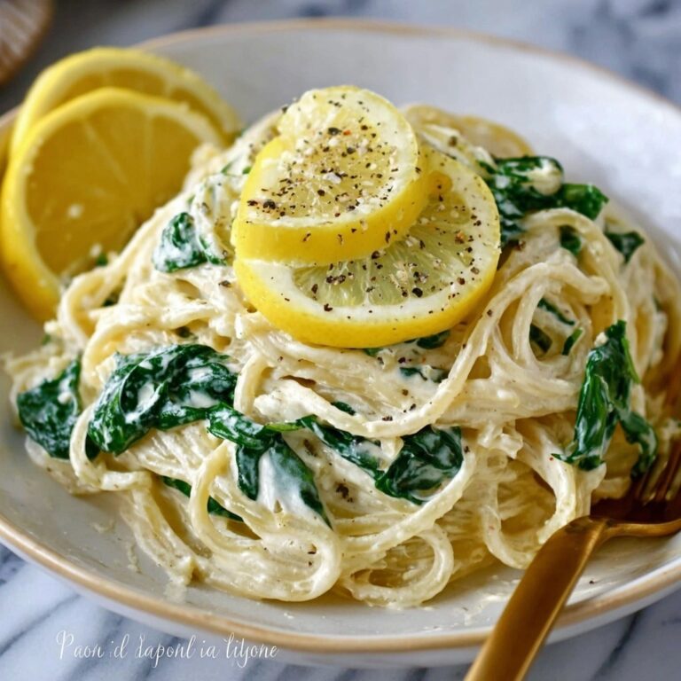 Quick 10-Minute Lemon Ricotta Pasta with Spinach Recipe