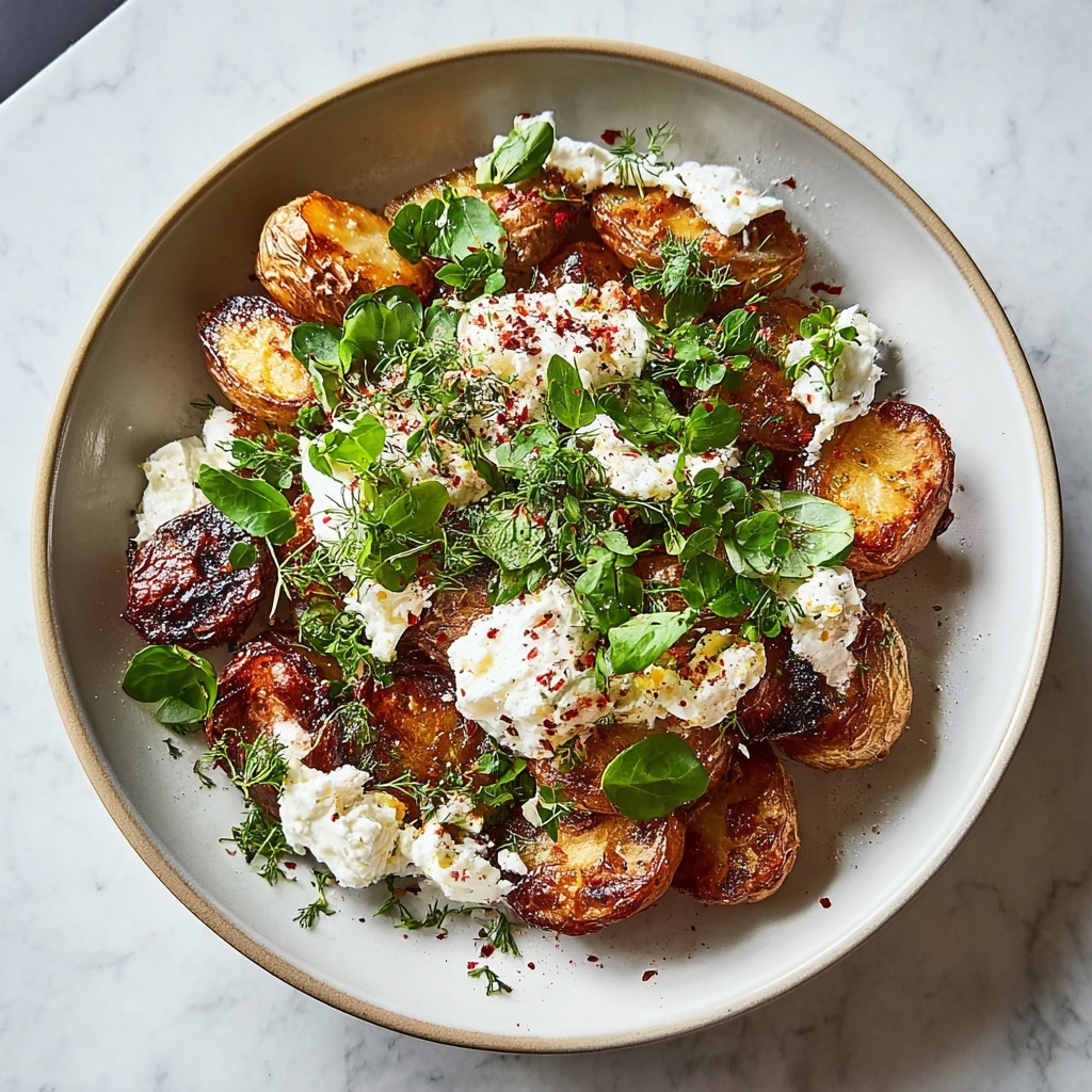 Crispy Smashed Potato Salad Recipe - Recipe Image