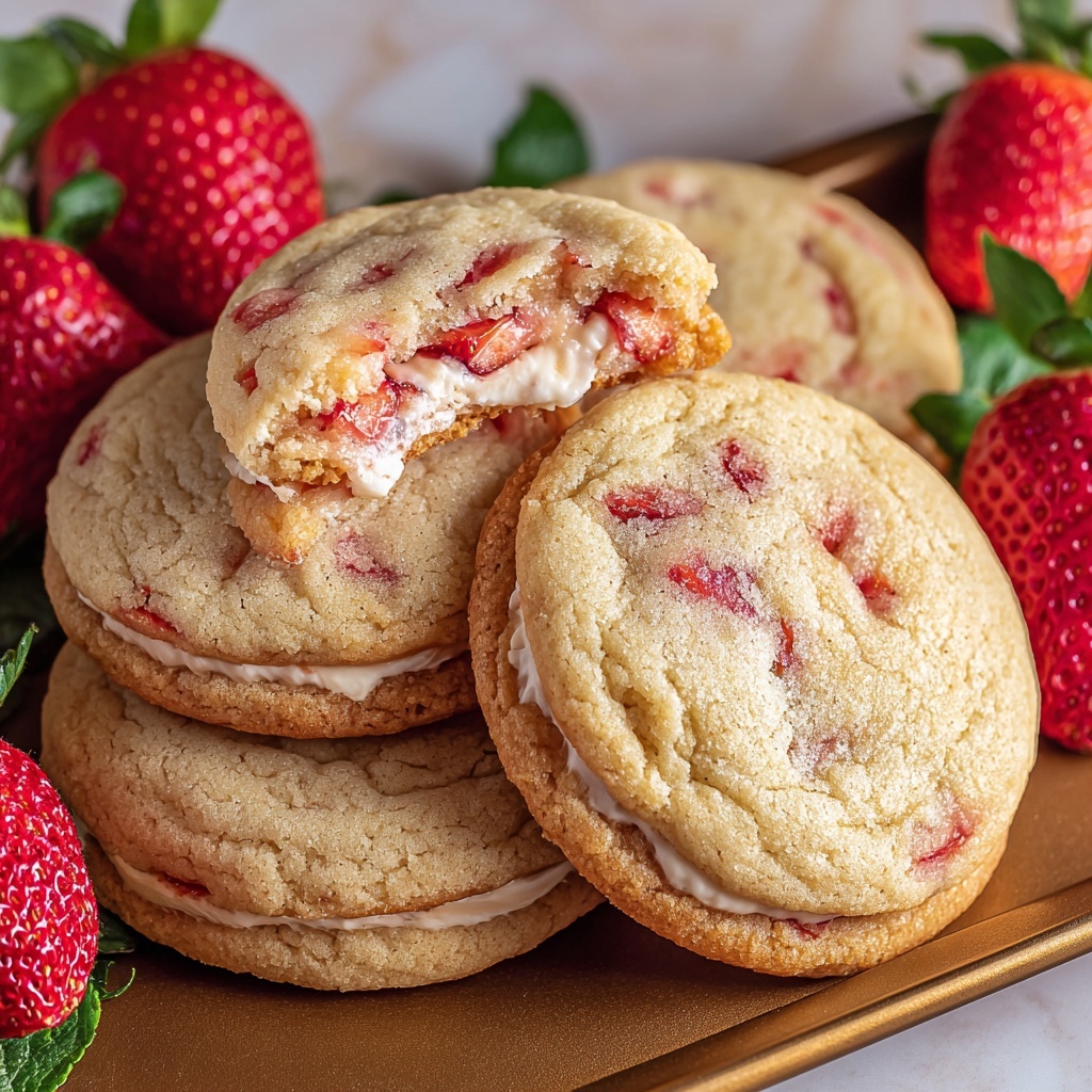 Strawberry Cheesecake Cookies Recipe - Recipe Image