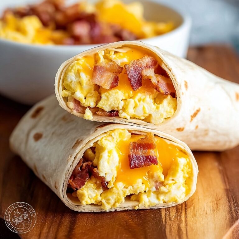 Turkey Bacon Egg and Cheese Breakfast Burritos Recipe