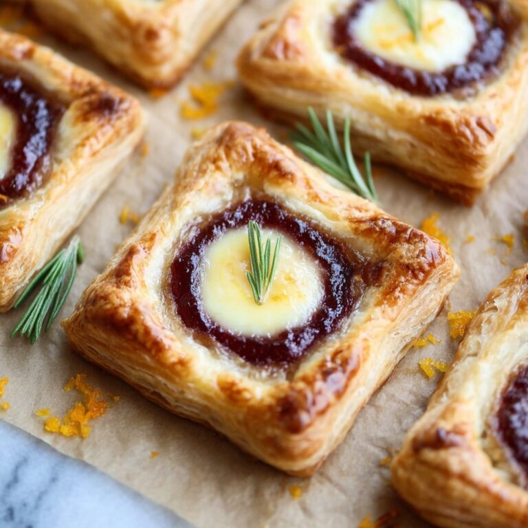 Cranberry Brie Puff Pastry Squares Recipe