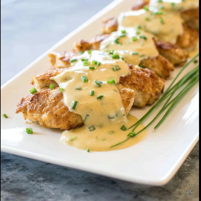 Skillet Chicken with Creamy Feta Cheese Sauce Recipe